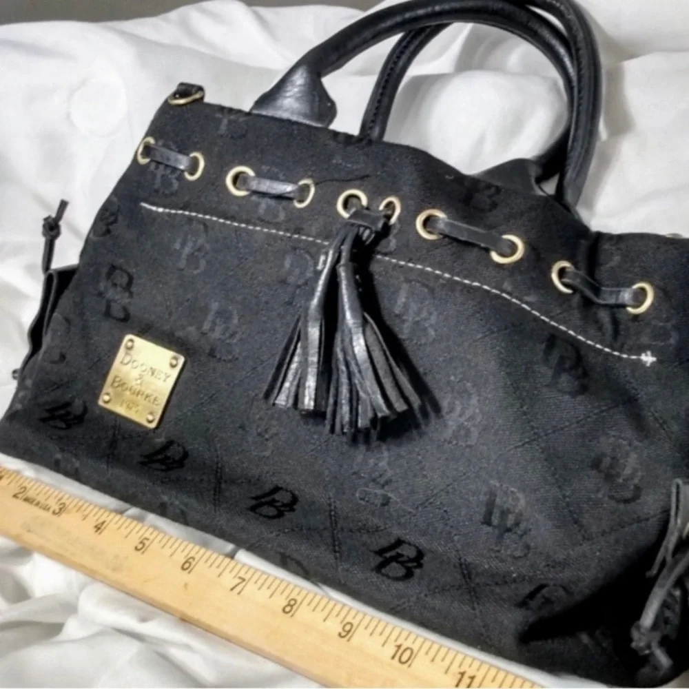 Dooney & Bourke Black Canvas Satchel